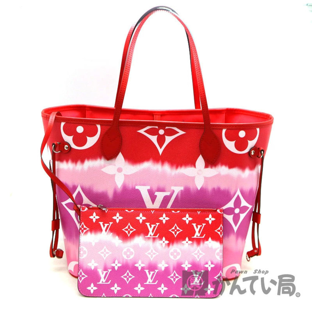 LOUIS VUITTON Neverfull LV Escale Red Rouge Handbag Tote Bag